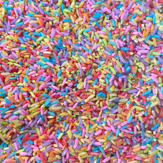 Rainbow Rice Sensory Filler