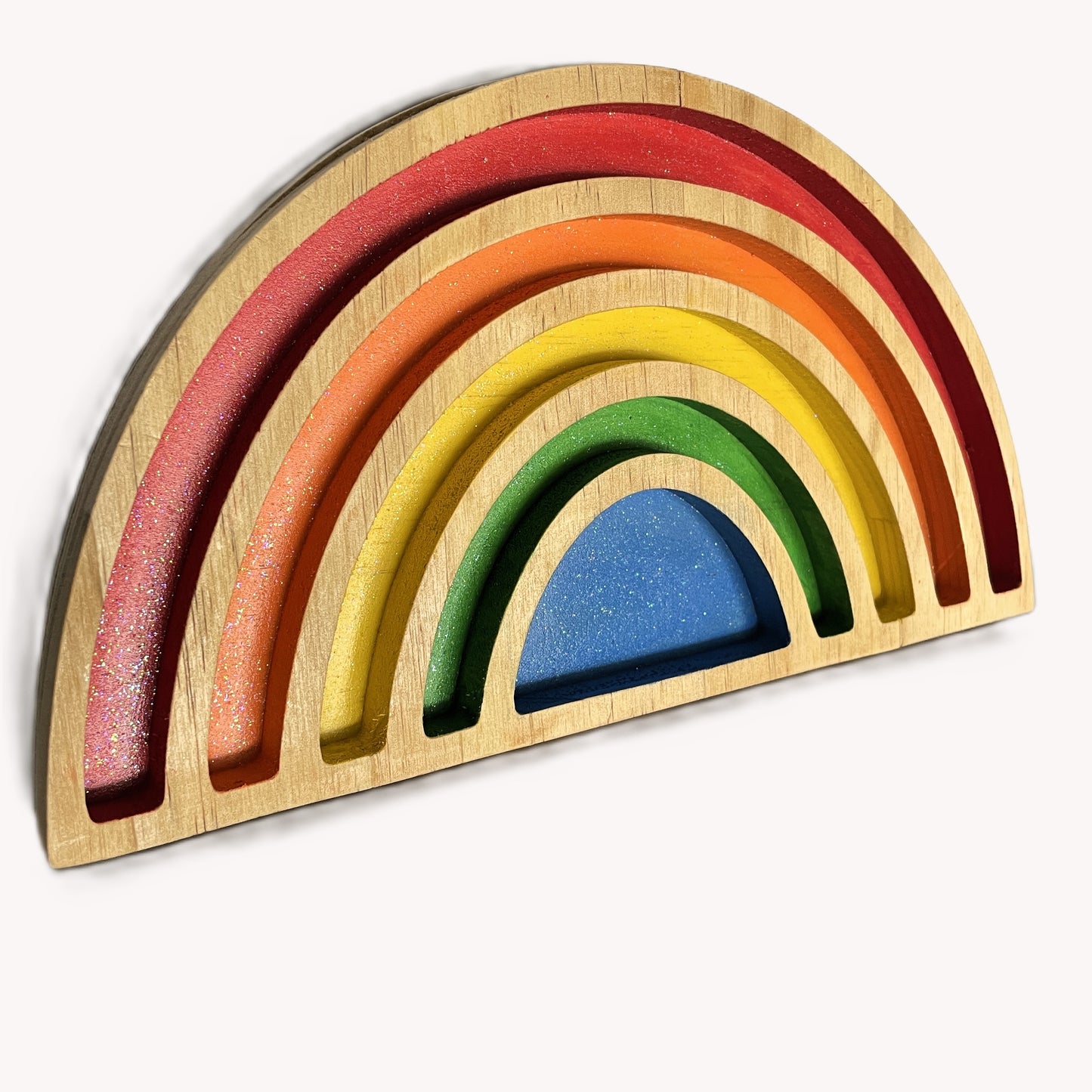 Rainbow Wooden Rainbow Sorting Tray