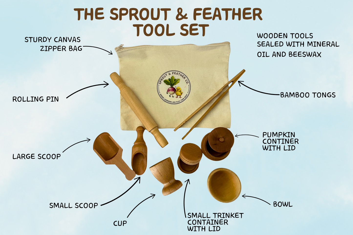 Sprout & Feather's Tool Set