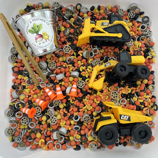 Sprout & Feather Pave the Way – A Construction Sensory Kit